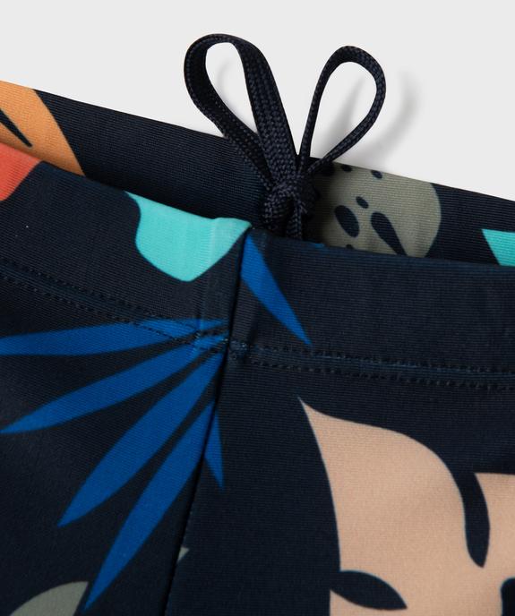 Short de bain à motif feuillage garçon vue3 - GEMO 4G GARCON - GEMO