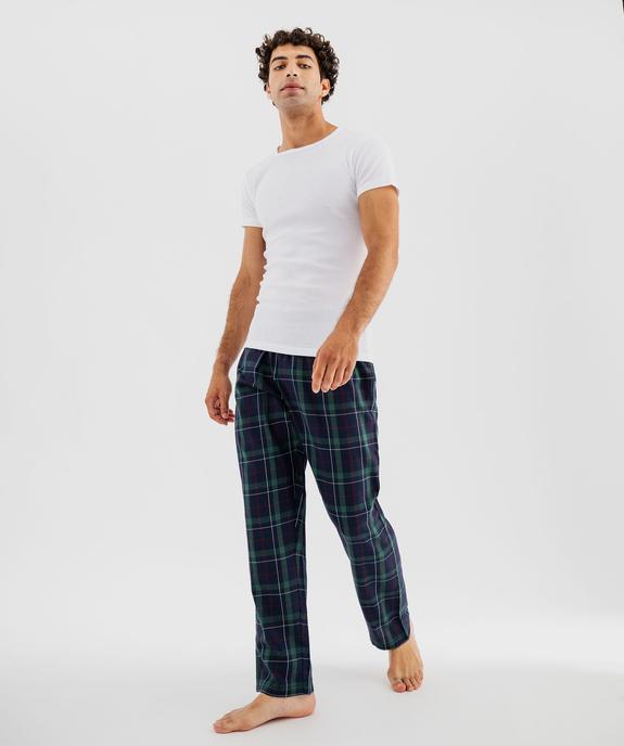 Tee-shirt manches courtes et col rond en coton biologique homme (lot de 2) vue1 - GEMO 4G HOMME - GEMO