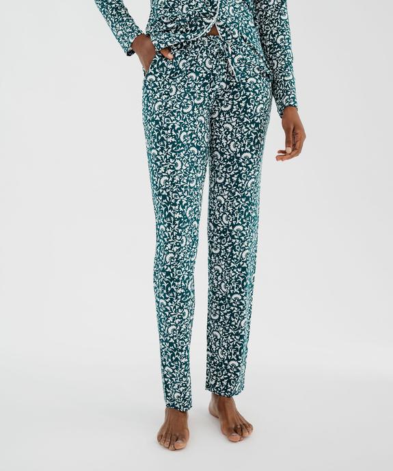 Pantalon de pyjama fluide femme vue1 - GEMO 4G FEMME - GEMO