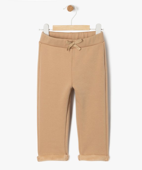 Pantalon en maille chaude et douce bébé fille vue1 - GEMO(BEBE DEBT) - GEMO