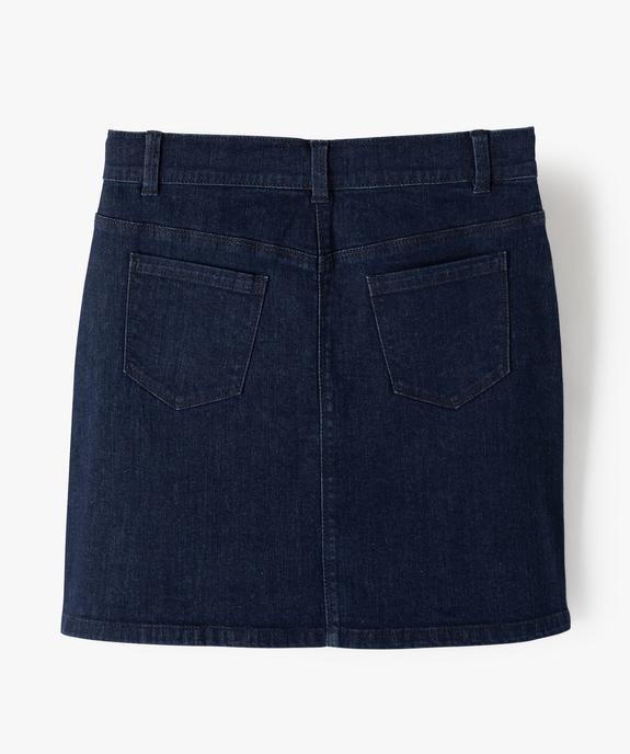 Jupe fille en jean extensible vue4 - GEMO (JUNIOR) - GEMO