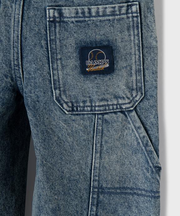 Jean straight en denim délavé garçon - Camps United vue3 - CAMPS - GEMO