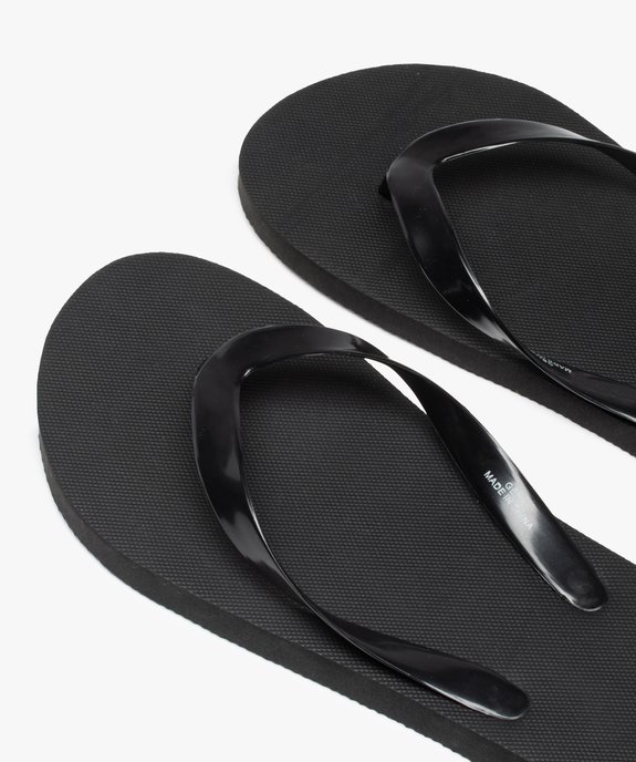 Tongs garçon unies à brides souples vue3 - GEMO (PLAGE) - GEMO