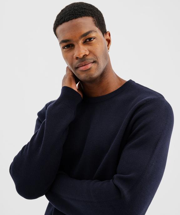 Pull en coton à col rond homme vue2 - GEMO (HOMME) - GEMO