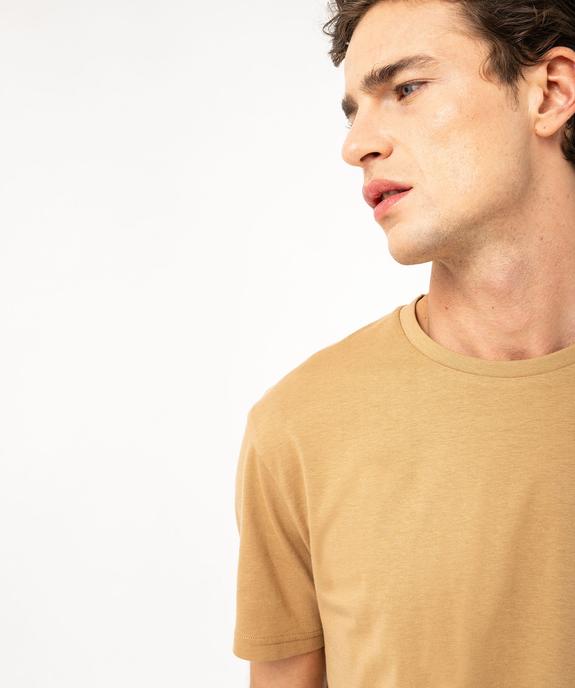 Tee-shirt à manches courtes et col rond homme vue2 - GEMO 4G HOMME - GEMO