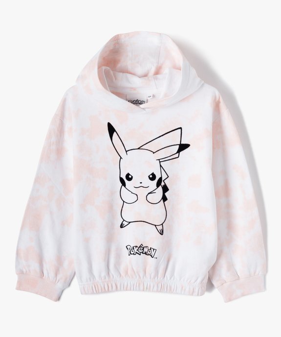 Sweat fille à capuche avec motif Pikachu - Pokemon vue2 - POKEMON - GEMO