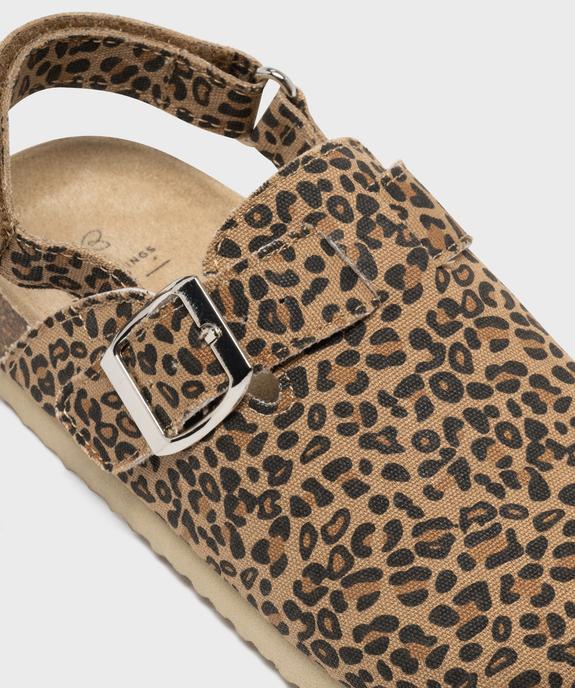 Sabots en toile à motif léopard avec bride arrière fille - Lovely Wings vue6 - LOVELY WINGS - GEMO