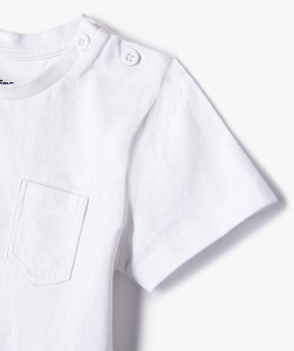 Tee-shirt bébé garçon à manches courtes imprimé (lot de 3) vue4 - GEMO 4G BEBE - GEMO