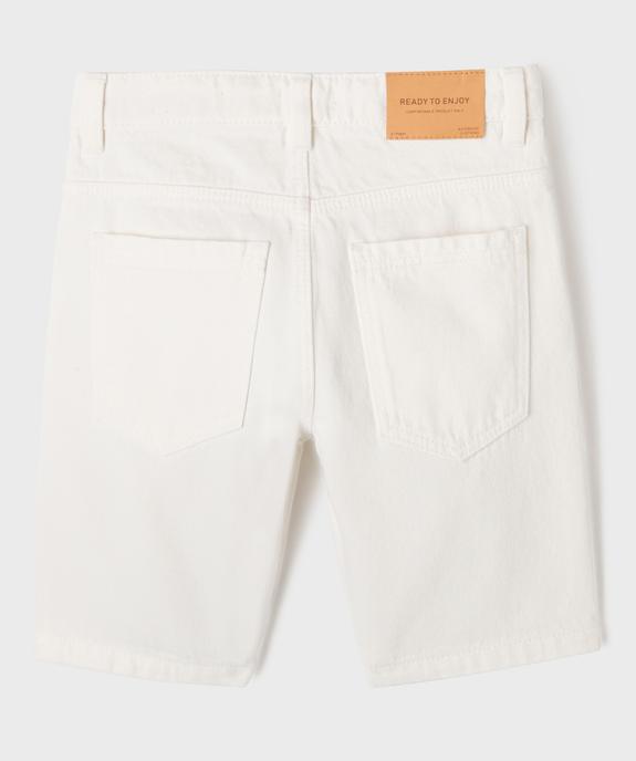 Bermuda en jean skater garçon vue3 - GEMO (ENFANT) - GEMO