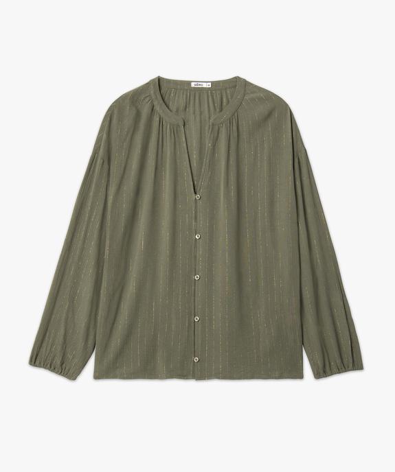 Blouse femme à manches longues à fines rayures pailletées vue4 - GEMO(FEMME PAP) - GEMO