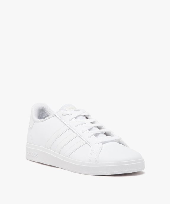 Baskets basses unies garçon - Adidas Grand Court Base vue2 - ADIDAS - GEMO