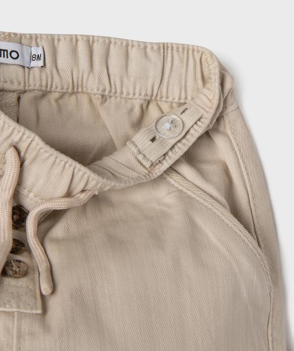 Pantalon en denim coloré bébé garçon vue6 - GEMO(BB COUCHE) - GEMO