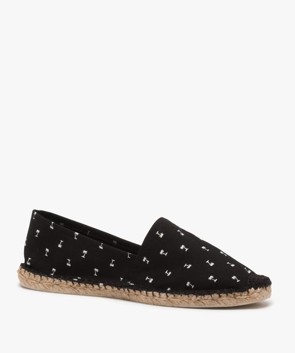 Espadrilles homme en coton bio imprimé palmiers - Mieux vue2 - GEMO 4G HOMME - GEMO