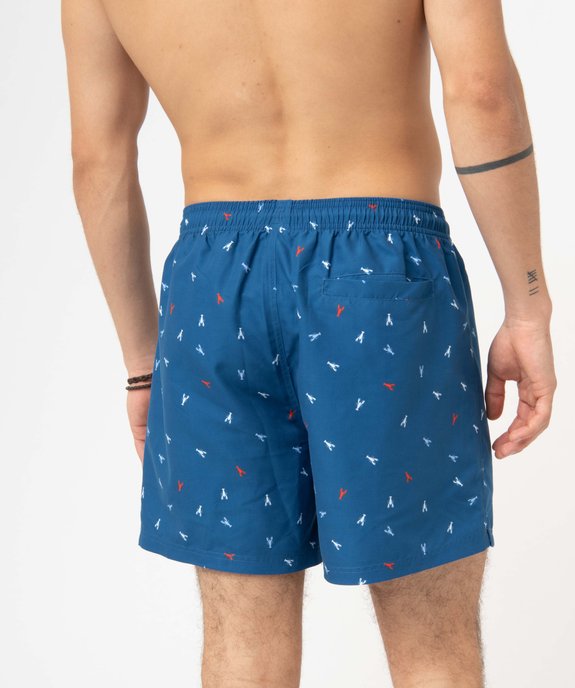 Short de bain homme imprimé homards vue3 - GEMO (PLAGE) - GEMO