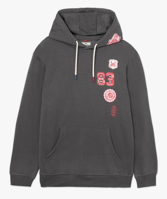 Sweat homme à capuche avec inscriptions – Camps United vue4 - CAMPS UNITED - GEMO