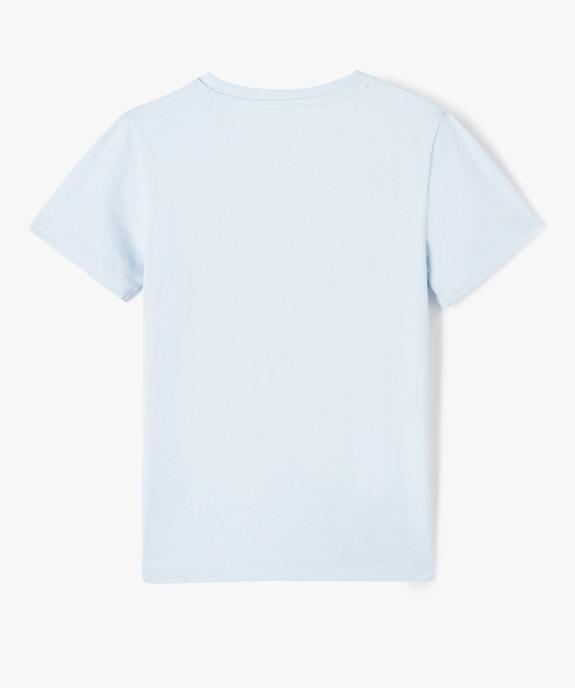 Tee-shirt à manches courtes garçon avec motif vue3 - GEMO (ENFANT) - GEMO