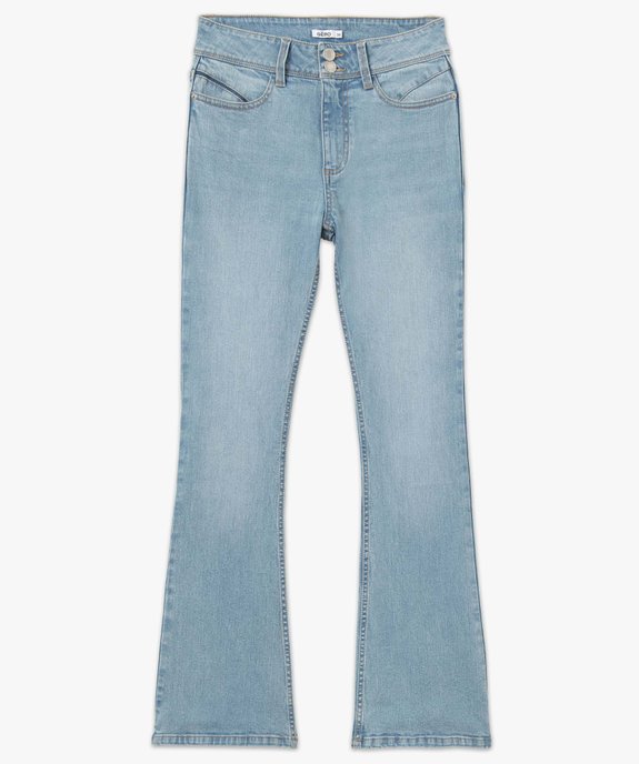 Jean femme coupe Bootcut taille haute vue4 - GEMO 4G FEMME - GEMO