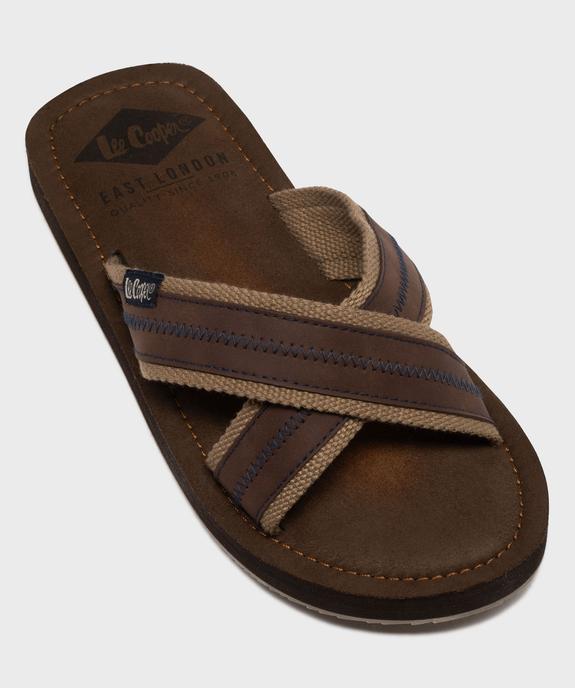 Mules à larges brides croisées homme - Lee Cooper vue5 - LEE COOPER - GEMO