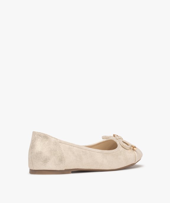 Ballerines femme unies à paillettes avec noeud fantaisie vue4 - VALENTINA BALDA - GEMO