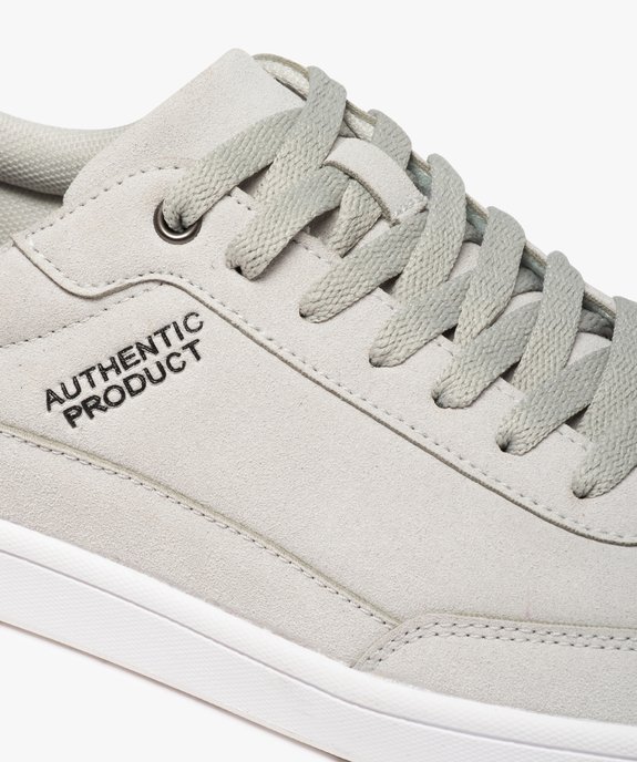 Baskets homme suédées à lacets style skateshoes vue6 - GEMO (SPORTSWR) - GEMO