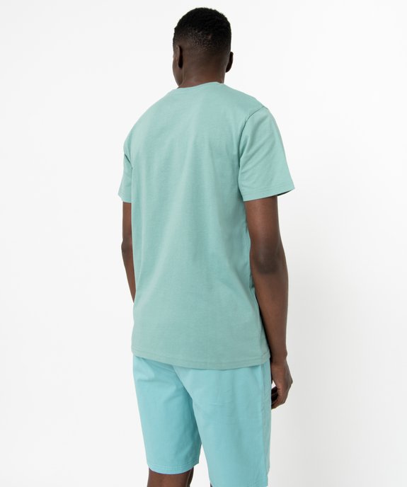 Tee-shirt à manches courtes et col rond homme vue3 - GEMO 4G HOMME - GEMO
