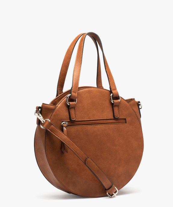 Sac à main rond bimatière avec face tissée vue2 - GEMO (ACCESS) - GEMO