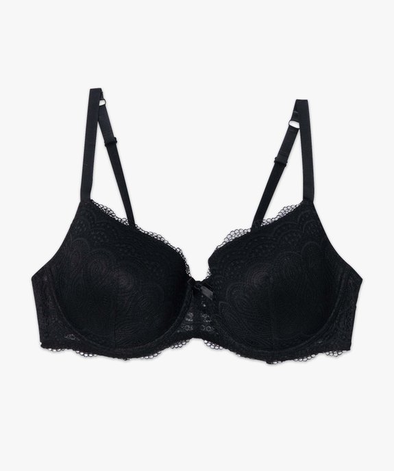 Soutien-gorge grande taille à armatures et coques fines  vue4 - GEMO(HOMWR FEM) - GEMO