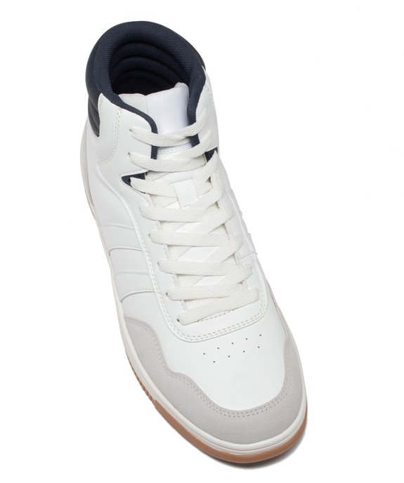 Baskets homme mid-cut à col matelassé contrastant  vue5 - GEMO (SPORTSWR) - GEMO