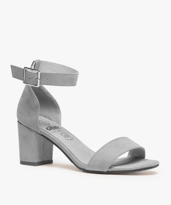 Sandales à talon avec bride cheville spéciales pied large femme - Valentina Baldano vue2 - VALENTINA BALDA - GEMO