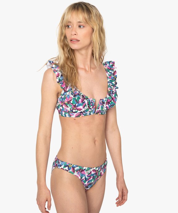 Bas de maillot de bain femme forme slip vue3 - GEMO (PLAGE) - GEMO