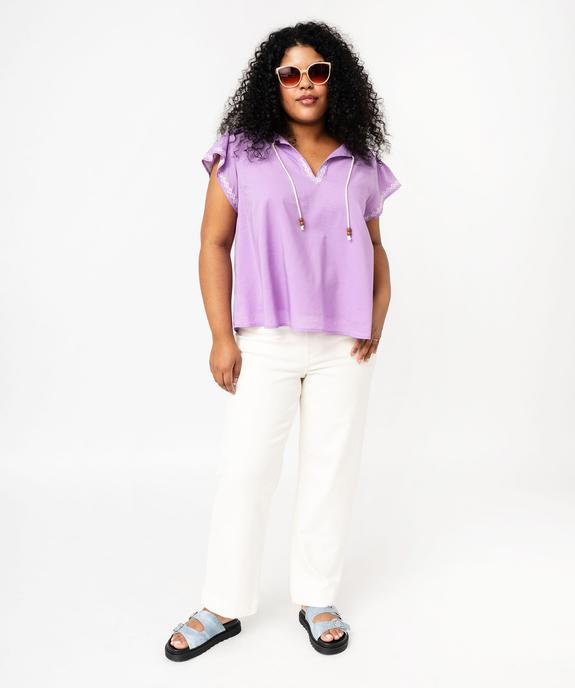 Pantacourt ample femme grande taille vue5 - GEMO 4G GT - GEMO