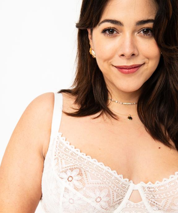 Soutien-gorge emboitant en dentelle grande taille vue1 - GEMO(HOMWR FEM) - GEMO