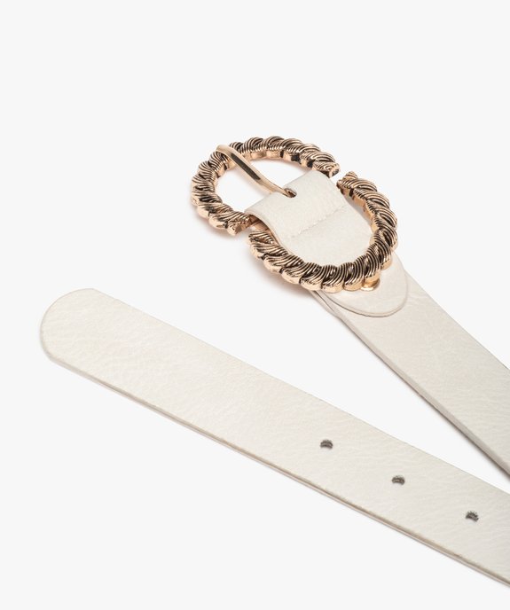 Ceinture femme à boucle métal torsadée vue2 - GEMO (ACCESS) - GEMO