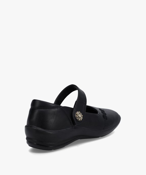 Ballerines femme confort extra-légères à bride scratch vue4 - GEMO (CONFORT) - GEMO