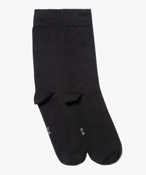 Chaussettes fines tige haute homme (lot de 2) vue1 - GEMO(HOMWR HOM) - GEMO