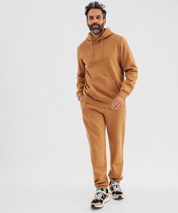 Sweat à capuche en molleton doux homme vue4 - GEMO 4G HOMME - GEMO