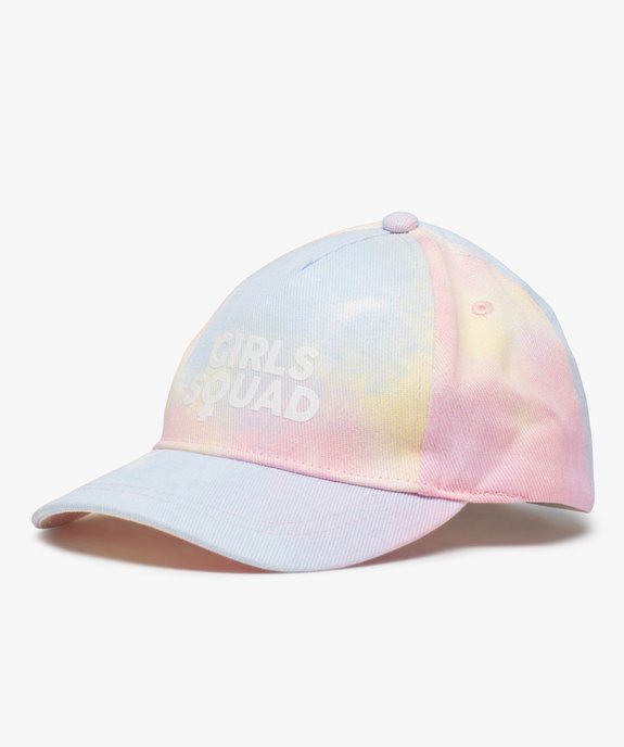 Casquette fille en toile multicolore et inscription vue1 - GEMO (JUNIOR) - GEMO