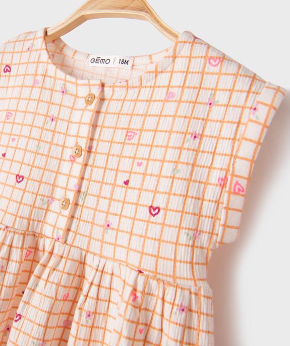 Robe sans manches imprimée bébé fille vue2 - GEMO(BEBE DEBT) - GEMO