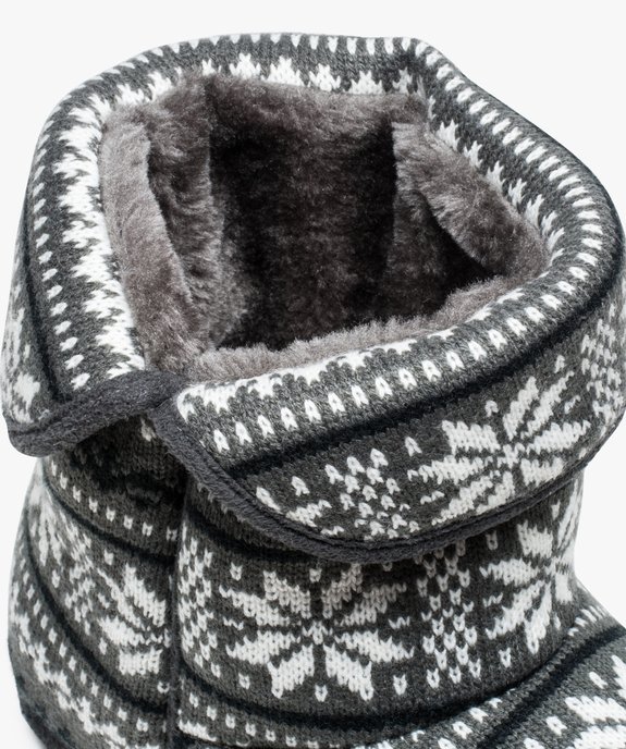 Chaussons montants fourrés à motifs vue6 - GEMO(HOMWR HOM) - GEMO