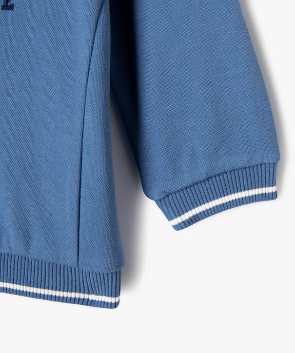 Sweat avec inscription brodée bébé garçon - LuluCastagnette vue4 - LULUCASTAGNETTE - GEMO