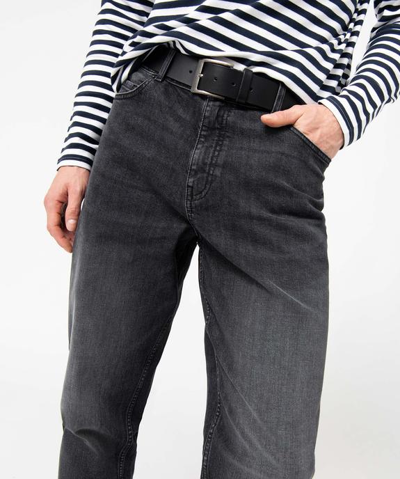 Jean homme coupe tapered et délavé vue2 - GEMO 4G HOMME - GEMO