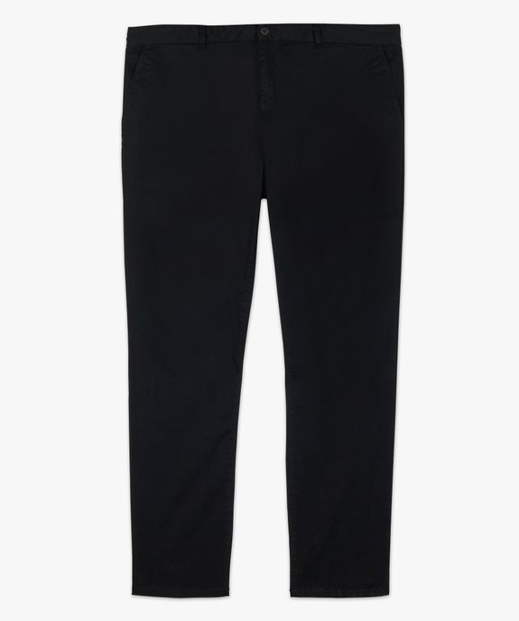 Pantalon homme grande taille chino en stretch coupe straignt vue4 - GEMO (G TAILLE) - GEMO