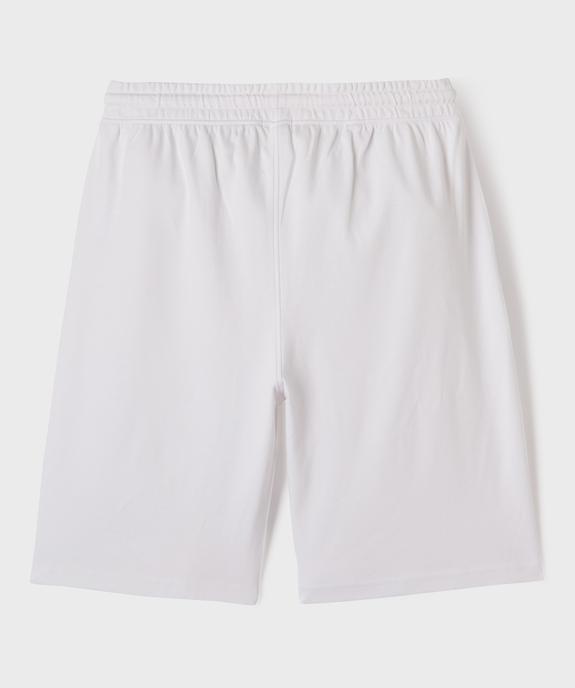 Bermuda de sport à taille élastiquée 100% coton garçon vue3 - GEMO (JUNIOR) - GEMO
