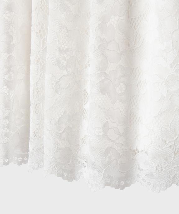 Jupe longue en dentelle à taille élastiquée fille vue2 - GEMO (ENFANT) - GEMO