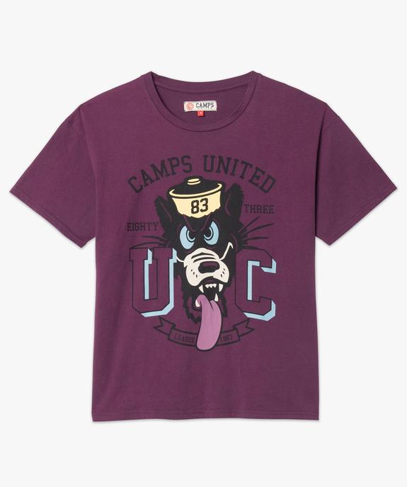 Tee-shirt femme ample à manches courtes et motif XXL - CAMPS vue4 - CAMPS UNITED - GEMO