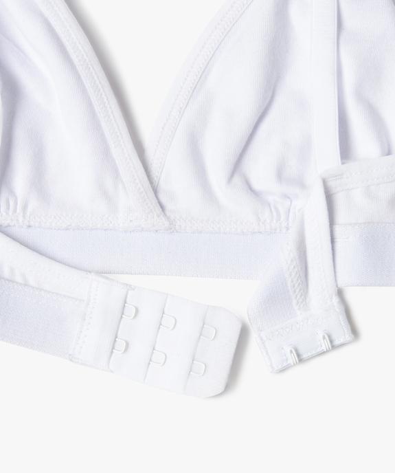 Soutien-gorge triangle à fines bretelles fille vue3 - GEMO 4G FILLE - GEMO