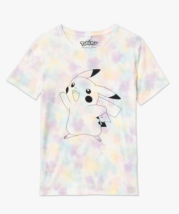 Tee-shirt femme à manches courtes  avec motif - Pokemon vue4 - POKEMON - GEMO