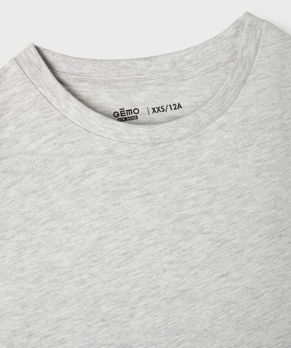 Débardeur uni en coton garçon vue2 - GEMO 4G GARCON - GEMO