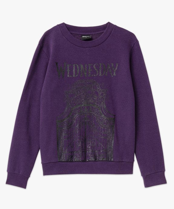 Sweat molletonné avec motifs pailleté femme - Wednesday vue4 - WEDNESDAY - GEMO