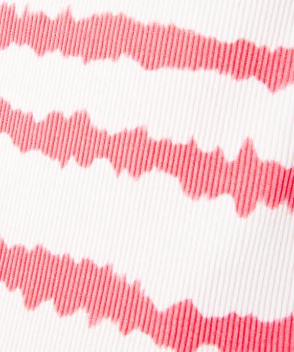 Débardeur imprimé en maille côtelée fille - GEMO (ENFANT) Débardeur imprimé en maille côtelée fille vue2 - GEMO (ENFANT) - GEMO